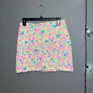 Floral a line skirt